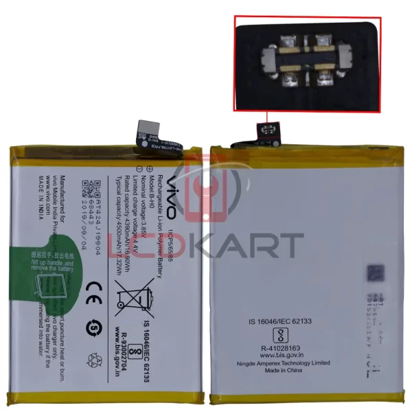 Vivo S1 Battery Replacement - 100% Original B-H0 - LCD Kart